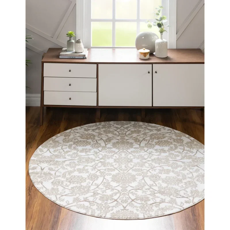 duna floral tonal en blanco nieve