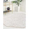 duna floral tonal en blanco nieve