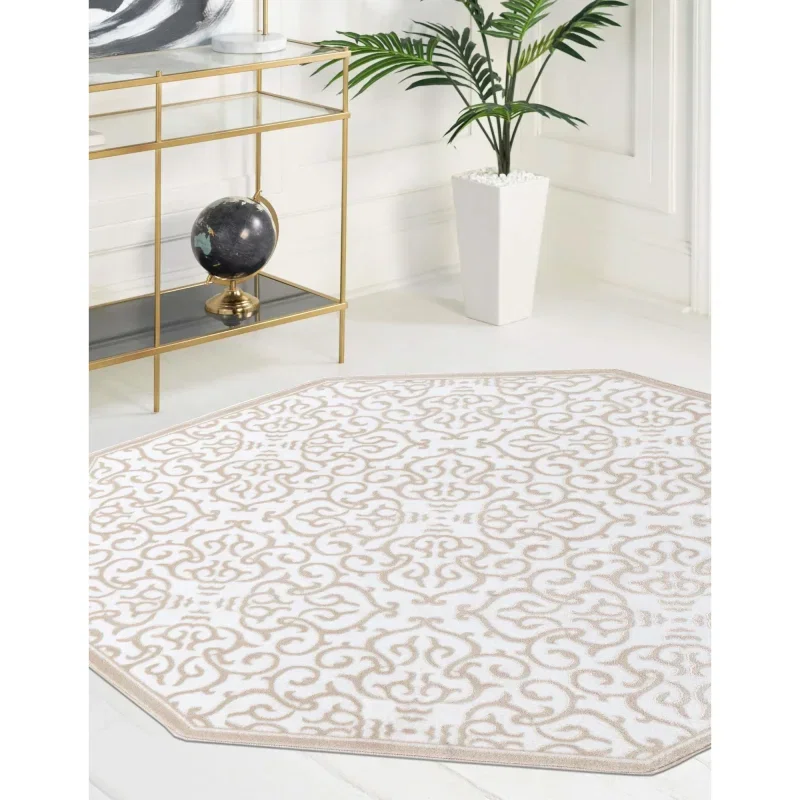 duna floral tonal en blanco nieve