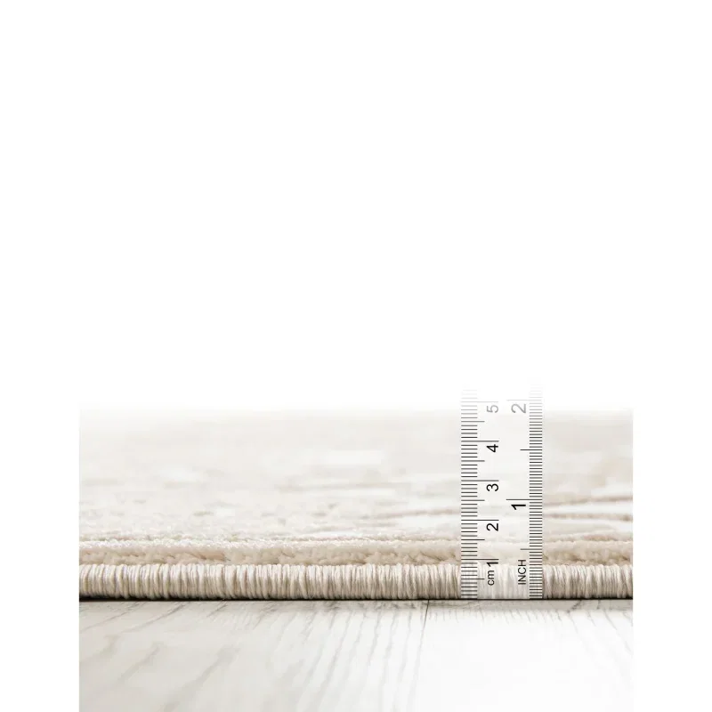 duna floral tonal en blanco nieve
