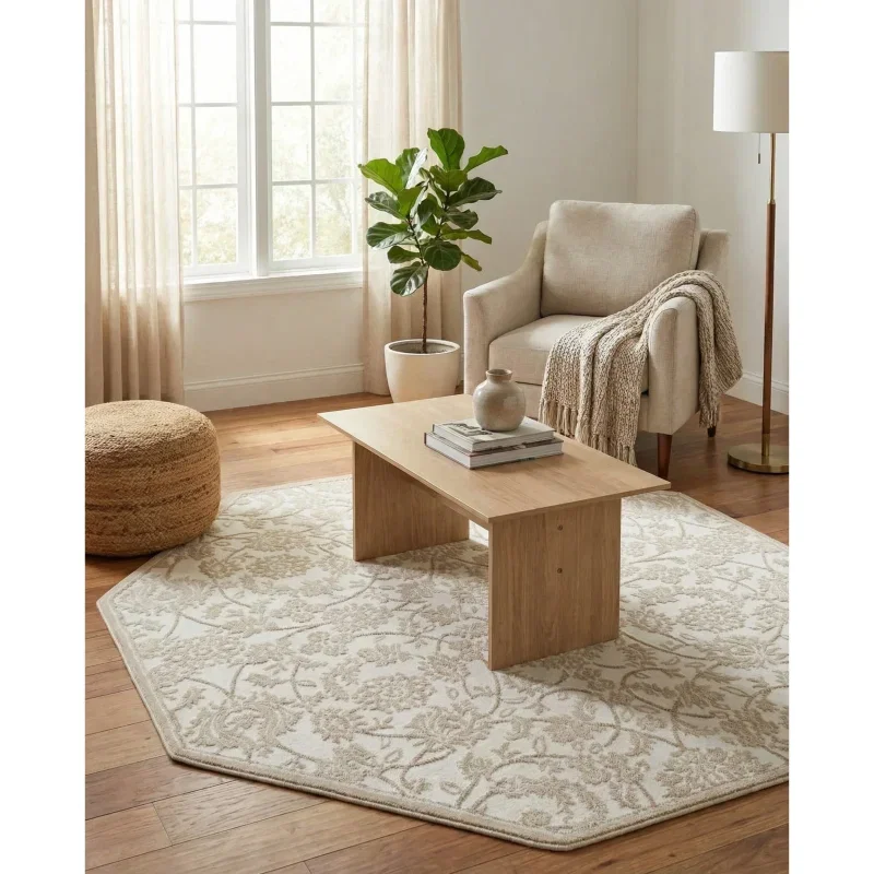 duna floral tonal en blanco nieve