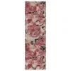 Tapete Emociones Florales Desteñidos en Rosa, versión corredor