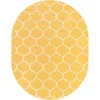 Tapete Enrejado Curvo en Amarillo