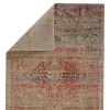 Tapete Estrella Polar Medallón Turco Ornamental, detalle del reverso