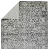 Tapete Fronda Floral Gastado en Gris