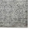 Tapete Fronda Floral Gastado en Gris
