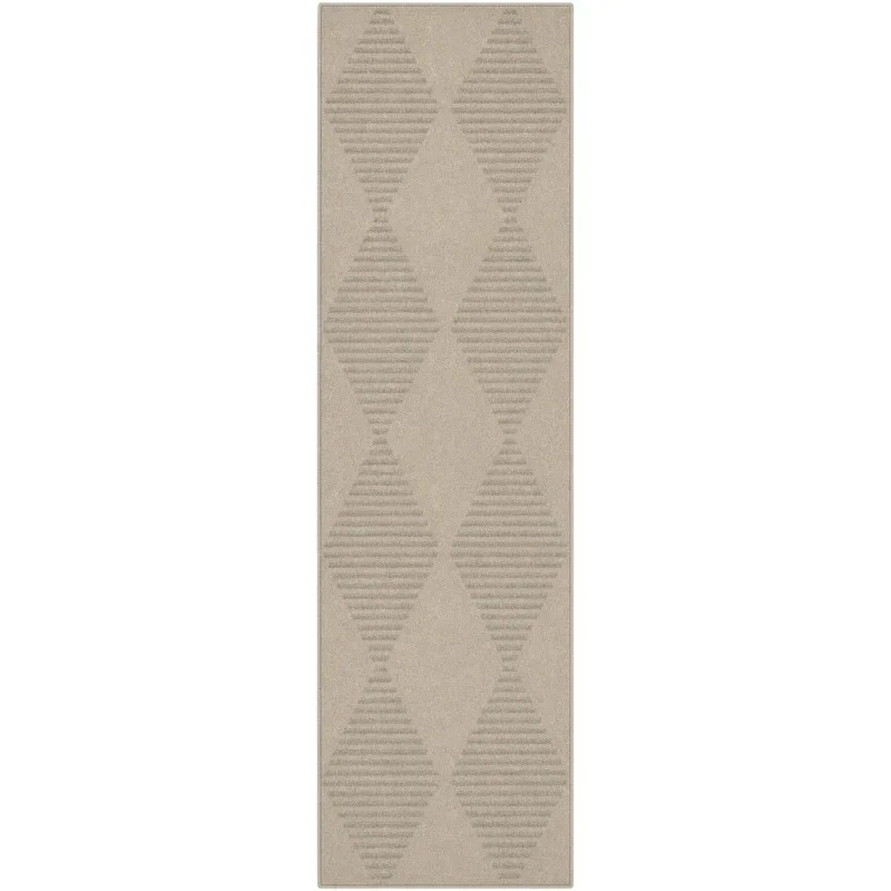 lienzo rombos lineales en marfil