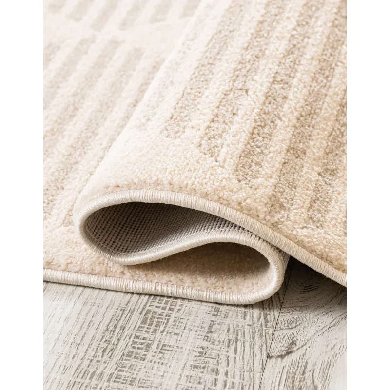 lienzo rombos lineales en marfil