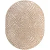 Tapete Londres Animal Print en Beige y Marfil, versión ovalada