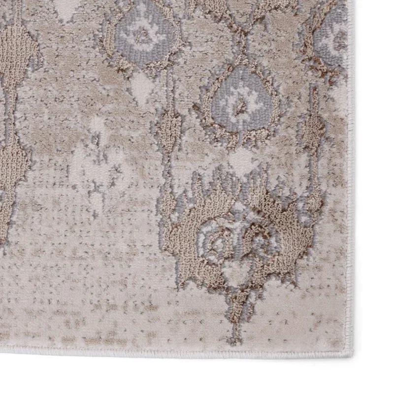 Tapete Manada Ikat Geométrico en Beige