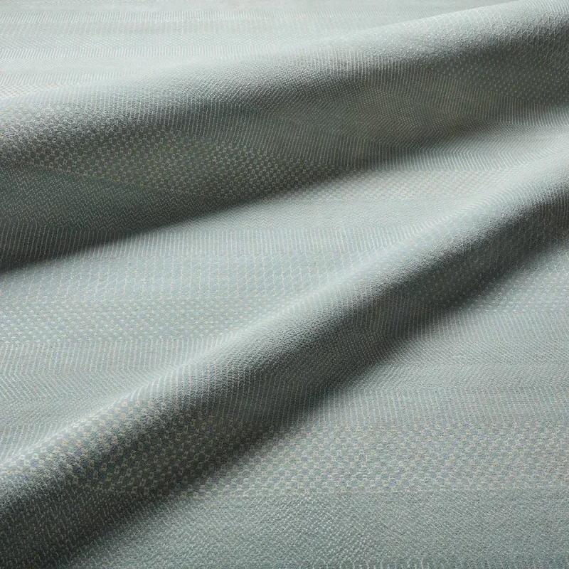 Tapete Mérito Rayado de Pasto Fino en Azul, detalle de la textura 3