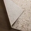 Tapete Pagoda Celosía Geométrica en Beige, detalle de la textura 4