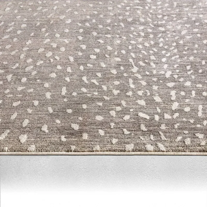 Tapete Pagoda Degradado de Manchas en Gris, detalle de la textura