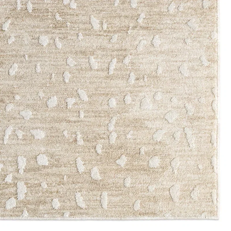 Tapete Pagoda Manchas Desvanecidas en Beige, detalle de la textura 2