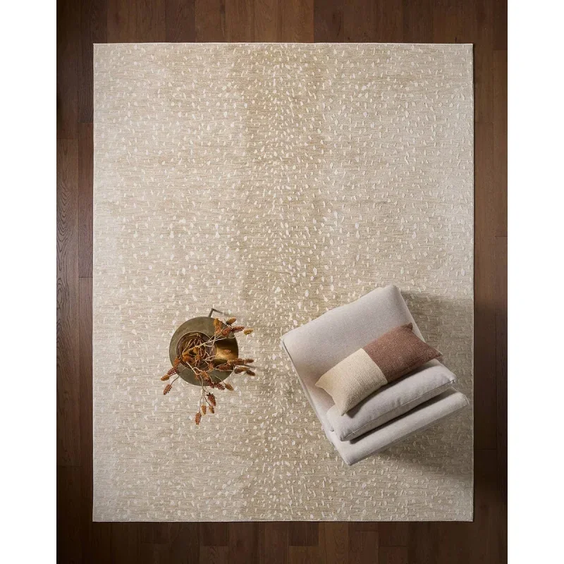 Tapete Pagoda Manchas Desvanecidas en Beige ambientado
