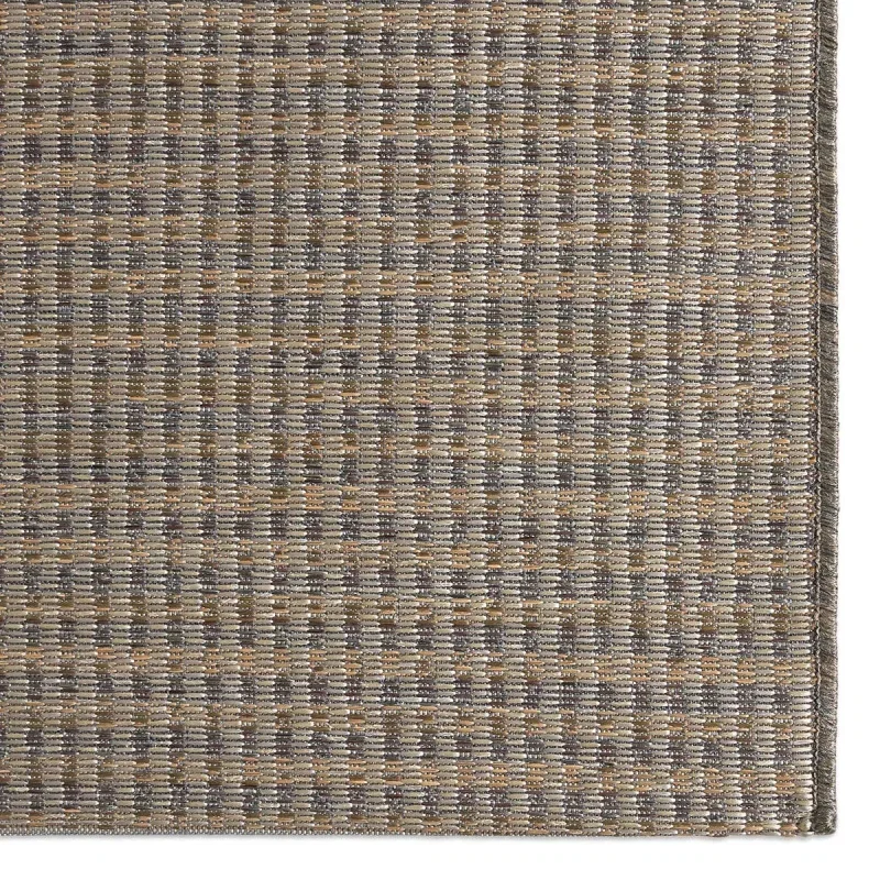 Tapete Pasaje Rayado Canasta en Gris