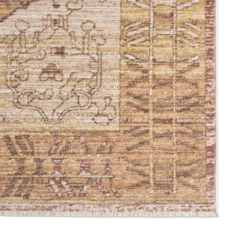 Tapete Pradera Motivo Marroquí en Rosa, detalle de la textura 2