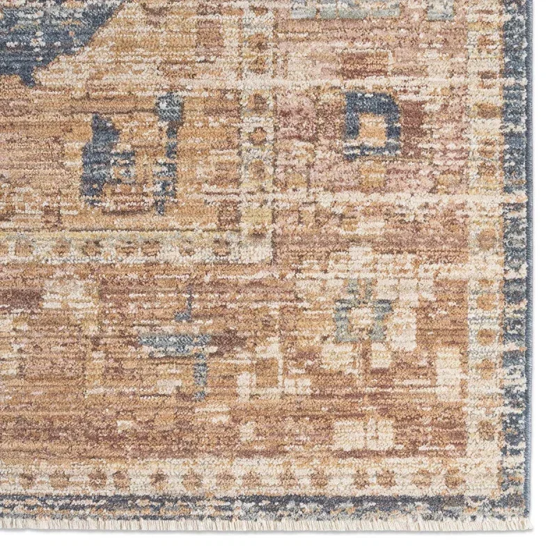 Tapete Pradera Medallón Desgastado en Beige