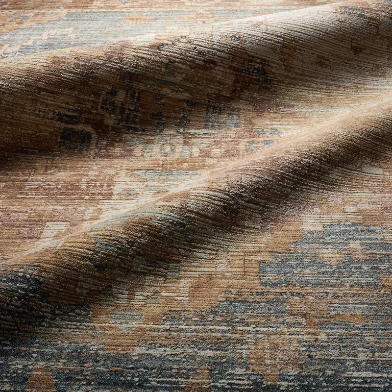 Tapete Pradera Medallón Desgastado en Beige