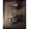 Tapete Pradera Medallón Desgastado en Beige