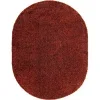 Tapete Shag Solido en Rojo Ladrillo