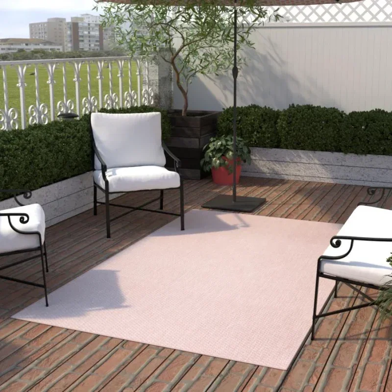 Tapete Solido Exterior en Rosa