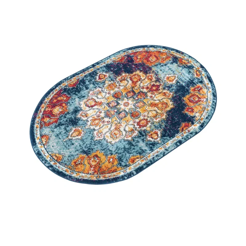 Tapete Talavera Medallón en Multicolor, detalle 12