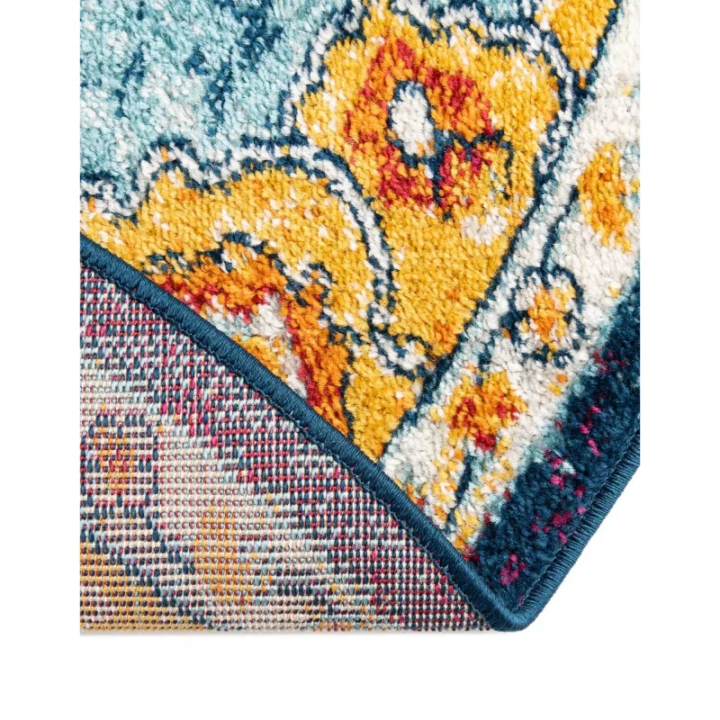 Tapete Talavera Medallón en Multicolor, detalle 2