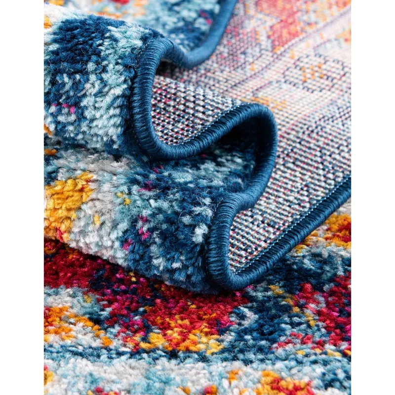 Tapete Talavera Medallón en Multicolor, detalle 7