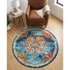Tapete Talavera Medallón en Multicolor ambientado 2