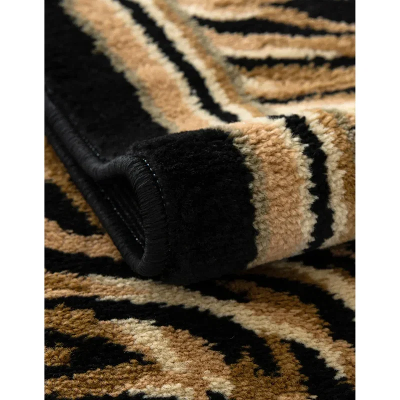 Tapete Vida Salvaje Leopardo Enmarcado en Café Claro, detalle 11